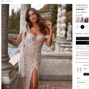 Nude Alamour The Label Formal Dress Small